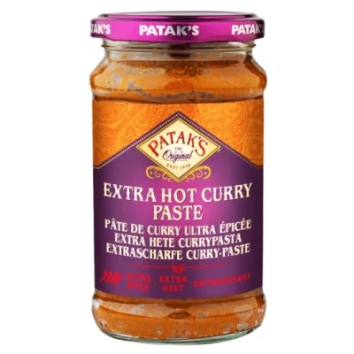 Pâte de curry indien ultra épicée 250ml PATAK'S